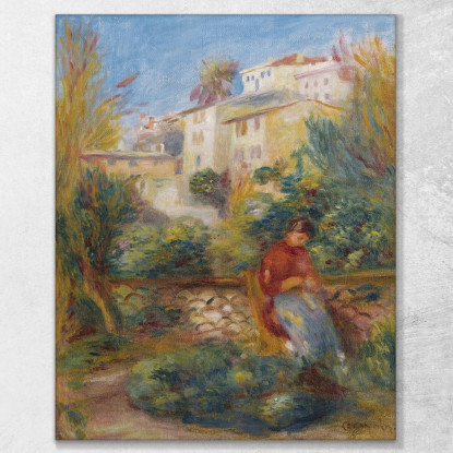 La Terrazza A Cagnes Pierre-Auguste Renoir par284 quadro stampato su tela