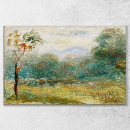 Paesaggio Dal Sud Della Francia Cagnes-Sur-Mer Pierre-Auguste Renoir par295 quadro stampato su tela