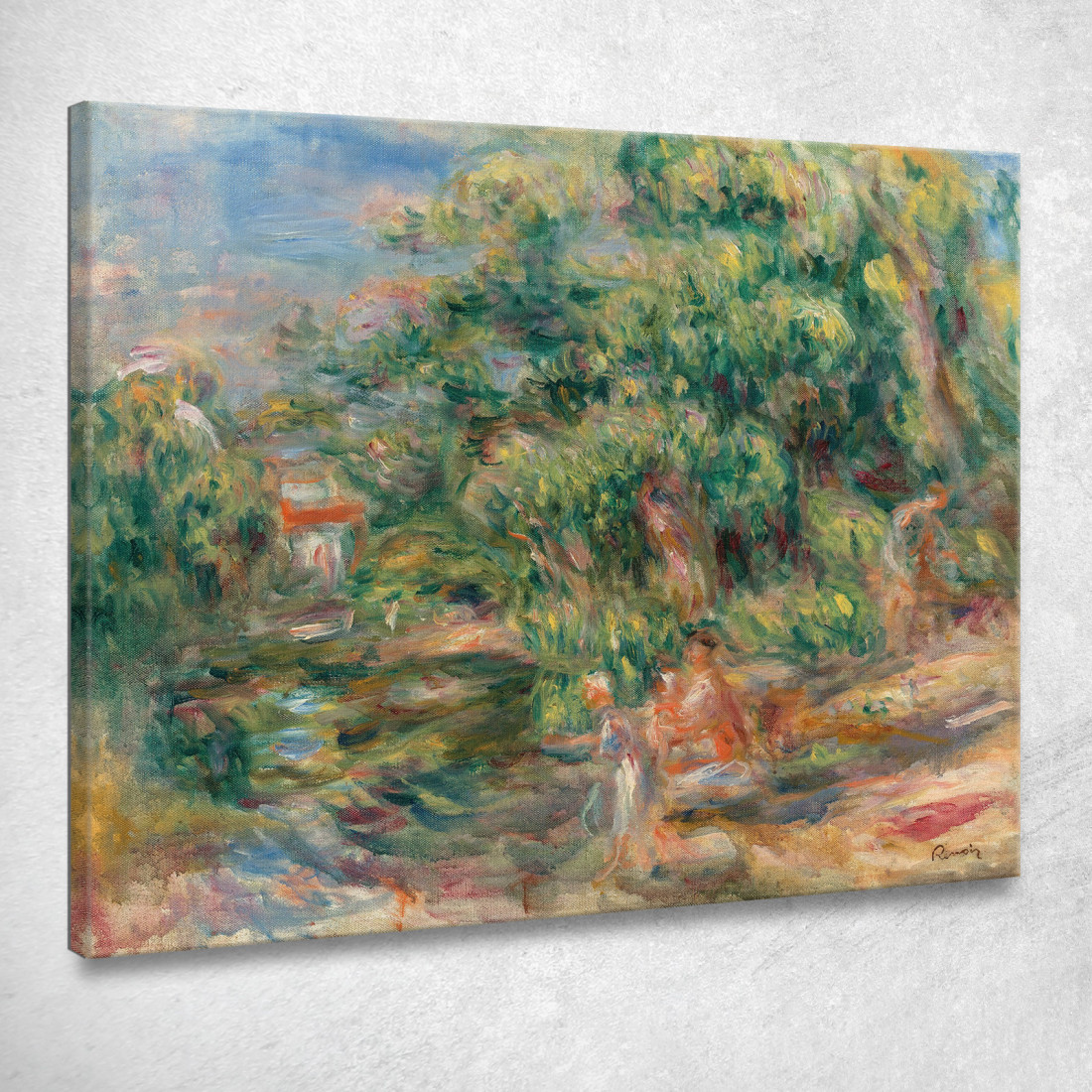 Lavandaie Sulle Rive Del Loup Pierre-Auguste Renoir par305 quadro stampato su tela