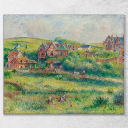 Lo Chalet Di Blanche Pierson A Pourville Pierre-Auguste Renoir par311 quadro stampato su tela