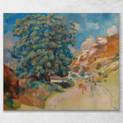 Il Grande Albero Lungo La Strada 2 Pierre-Auguste Renoir par313 quadro stampato su tela