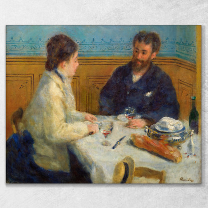 Pranzo Pranzo Pierre-Auguste Renoir par329 quadro stampato su tela