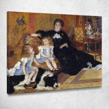 Madame Georges Charpentier Lemonnier E I Suoi Figli Pierre-Auguste Renoir par333 quadro stampato su tela