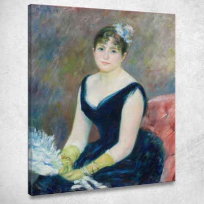 La Signora Léon Clapisson Pierre-Auguste Renoir par336 quadro stampato su tela