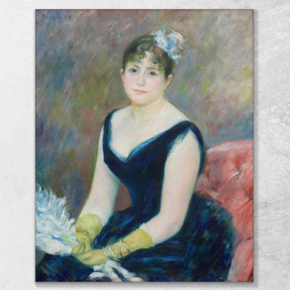 La Signora Léon Clapisson Pierre-Auguste Renoir par336 quadro stampato su tela