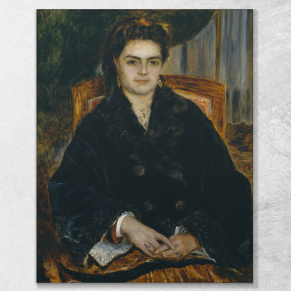 Madame Édouard Bernier Marie-Octavie-Stéphanie Laurens Pierre-Auguste Renoir par339 quadro stampato su tela