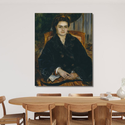 Madame Édouard Bernier Marie-Octavie-Stéphanie Laurens Pierre-Auguste Renoir par339 quadro stampato su tela