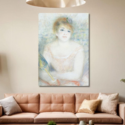 La Signorina Jeanne Samary Pierre-Auguste Renoir par345 quadro stampato su tela