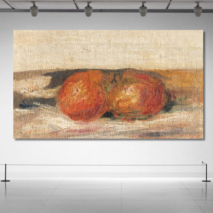 Natura Morta Due Mele Pierre-Auguste Renoir par349 quadro stampato su tela