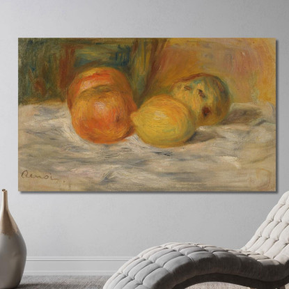 Natura Morta Con Frutta Pierre-Auguste Renoir par350 quadro stampato su tela