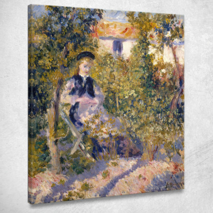 Nini Nel Giardino Nini Lopez Pierre-Auguste Renoir par357 quadro stampato su tela