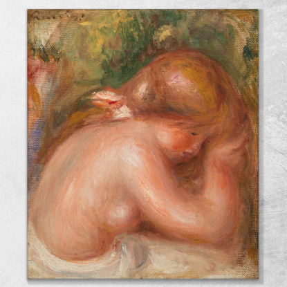 Torso Nudo Di Giovane Ragazza Pierre-Auguste Renoir par365 quadro stampato su tela
