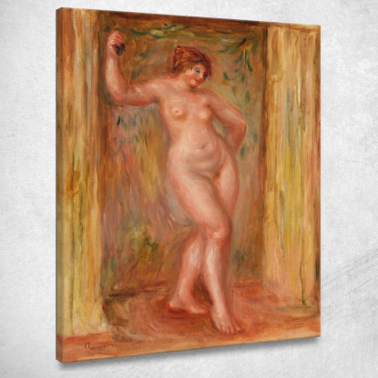 Nudo Con Nacchere Pierre-Auguste Renoir par366 quadro stampato su tela