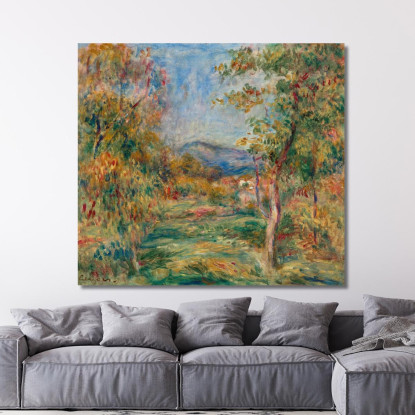 Paesaggio Di Cagnes Pierre-Auguste Renoir par387 quadro stampato su tela