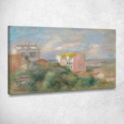 Paesaggio Di Montmartre Pierre-Auguste Renoir par388 quadro stampato su tela