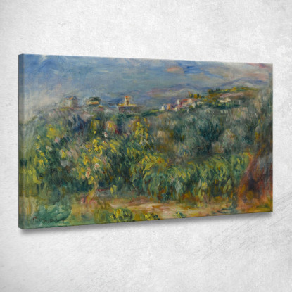 Paesaggi Della Provenza Cagnes Pierre-Auguste Renoir par392 quadro stampato su tela