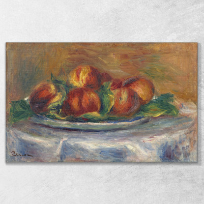 Pesche Su Un Piatto Pierre-Auguste Renoir par393 quadro stampato su tela