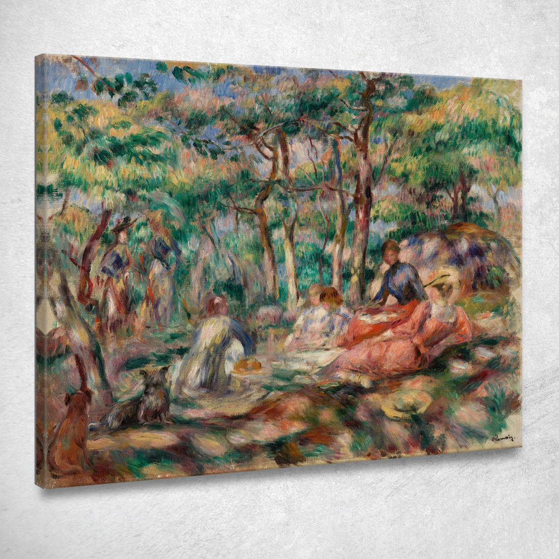 Pranzo Pic-Nic Sull'Erba Pierre-Auguste Renoir par401 quadro stampato su tela