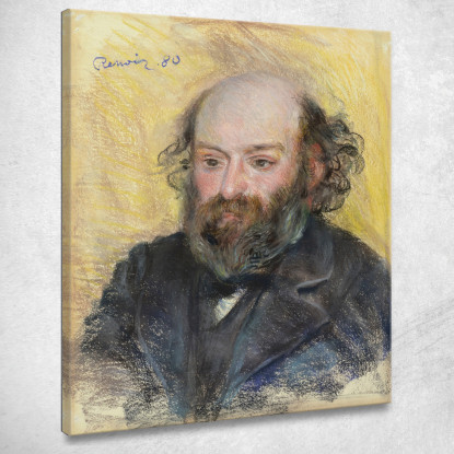 Ritratto Di Cézanne Pierre-Auguste Renoir par406 quadro stampato su tela