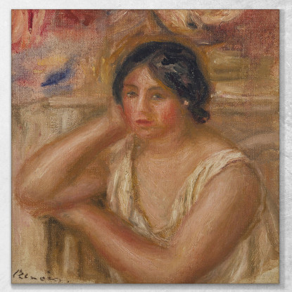 Ritratto Di Gabriele Pierre-Auguste Renoir par410 quadro stampato su tela