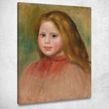 Ritratto Di Giovane Ragazza Pierre-Auguste Renoir par413 quadro stampato su tela