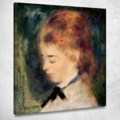 Ritratto Di Una Donna Pierre-Auguste Renoir par418 quadro stampato su tela