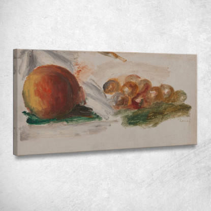 Pesca E Uva Pierre-Auguste Renoir par425 quadro stampato su tela