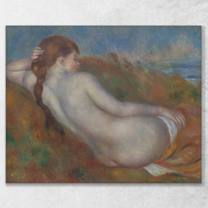 Nudo Sdraiato Pierre-Auguste Renoir par430 quadro stampato su tela