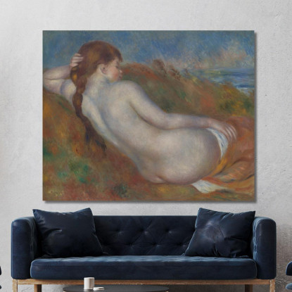 Nudo Sdraiato Pierre-Auguste Renoir par430 quadro stampato su tela