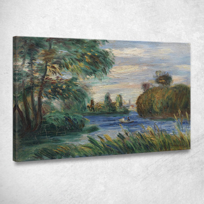 Paesaggio Fluviale 2 Pierre-Auguste Renoir par433 quadro stampato su tela