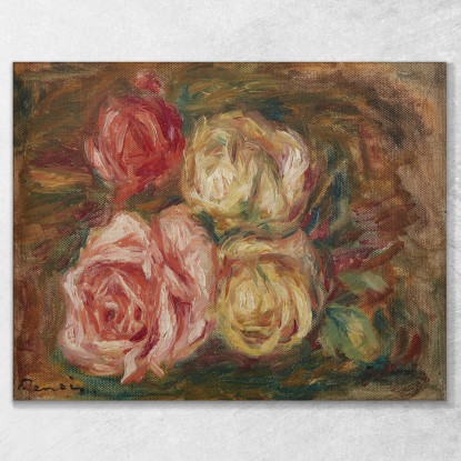 Rose 2 Pierre-Auguste Renoir par438 quadro stampato su tela