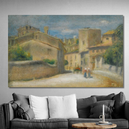 Rue A Villeneuve-Les-Avignon Pierre-Auguste Renoir par440 quadro stampato su tela