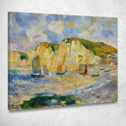 Mare E Scogliere Pierre-Auguste Renoir par441 quadro stampato su tela