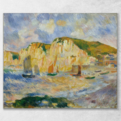 Mare E Scogliere Pierre-Auguste Renoir par441 quadro stampato su tela