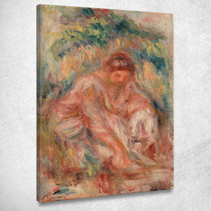 Schizzo Di Una Donna Pierre-Auguste Renoir par449 quadro stampato su tela