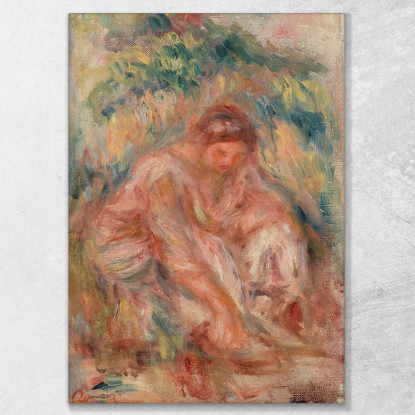 Schizzo Di Una Donna Pierre-Auguste Renoir par449 quadro stampato su tela