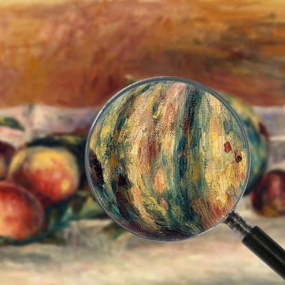 Natura Morta Con Melone Nature Morte Au Melon Pierre-Auguste Renoir par457 quadro stampato su tela