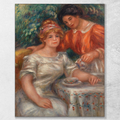 L'Ora Del Tè Pierre-Auguste Renoir par465 quadro stampato su tela