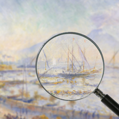 Il Golfo Di Napoli Pierre-Auguste Renoir par467 quadro stampato su tela