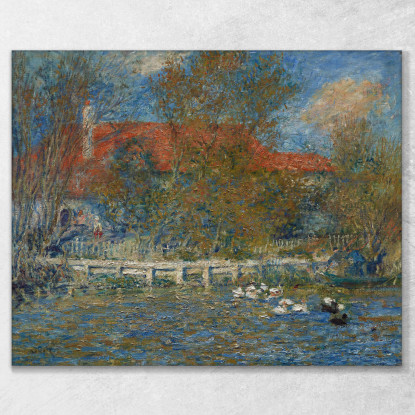 Lo Stagno Delle Anatre Pierre-Auguste Renoir par470 quadro stampato su tela