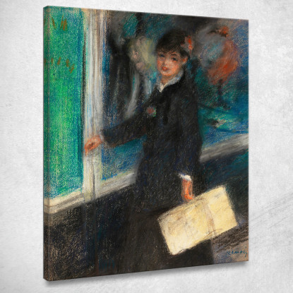 La Modista Pierre-Auguste Renoir par474 quadro stampato su tela