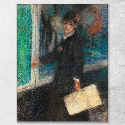 La Modista Pierre-Auguste Renoir par474 quadro stampato su tela