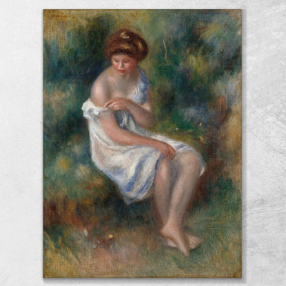 La Bagnante Pierre-Auguste Renoir par482 quadro stampato su tela