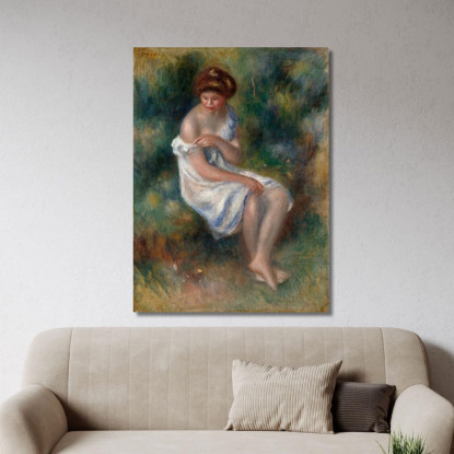 La Bagnante Pierre-Auguste Renoir par482 quadro stampato su tela