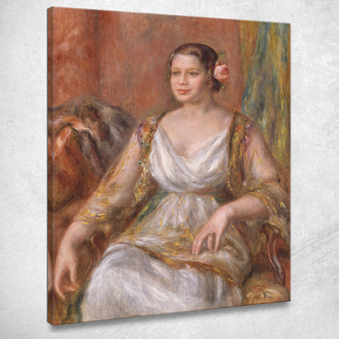 Tilla Durieux Ottilie Godeffroy Pierre-Auguste Renoir par483 quadro stampato su tela