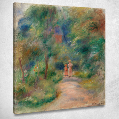 Due Figure Su Un Percorso Pierre-Auguste Renoir par485 quadro stampato su tela