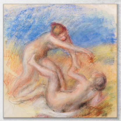 Due Nudi Pierre-Auguste Renoir par486 quadro stampato su tela