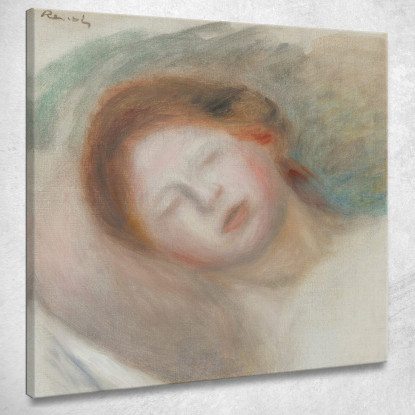 Testa Di Donna Pierre-Auguste Renoir par490 quadro stampato su tela