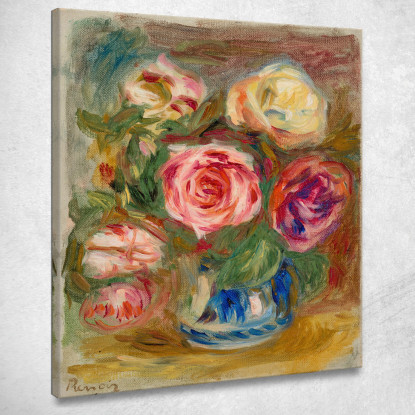 Vaso Di Rose Pierre-Auguste Renoir par496 quadro stampato su tela