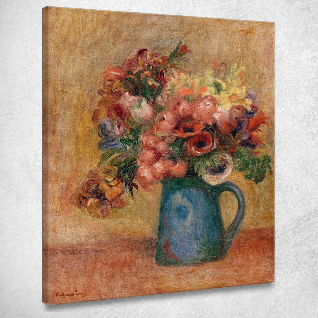 Vaso Di Fiori Pierre-Auguste Renoir par497 quadro stampato su tela